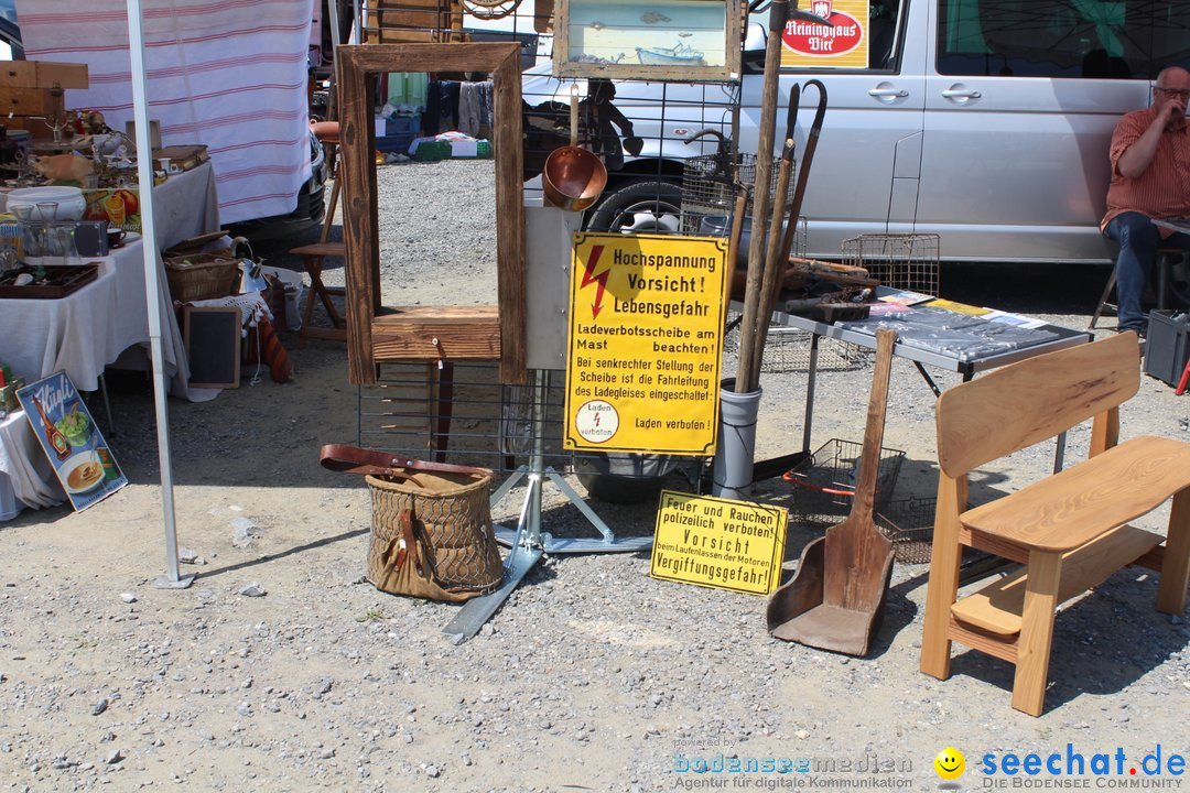 Flohmarkt in Altstaetten SG: Schweiz am Bodensee, 14.07.2019