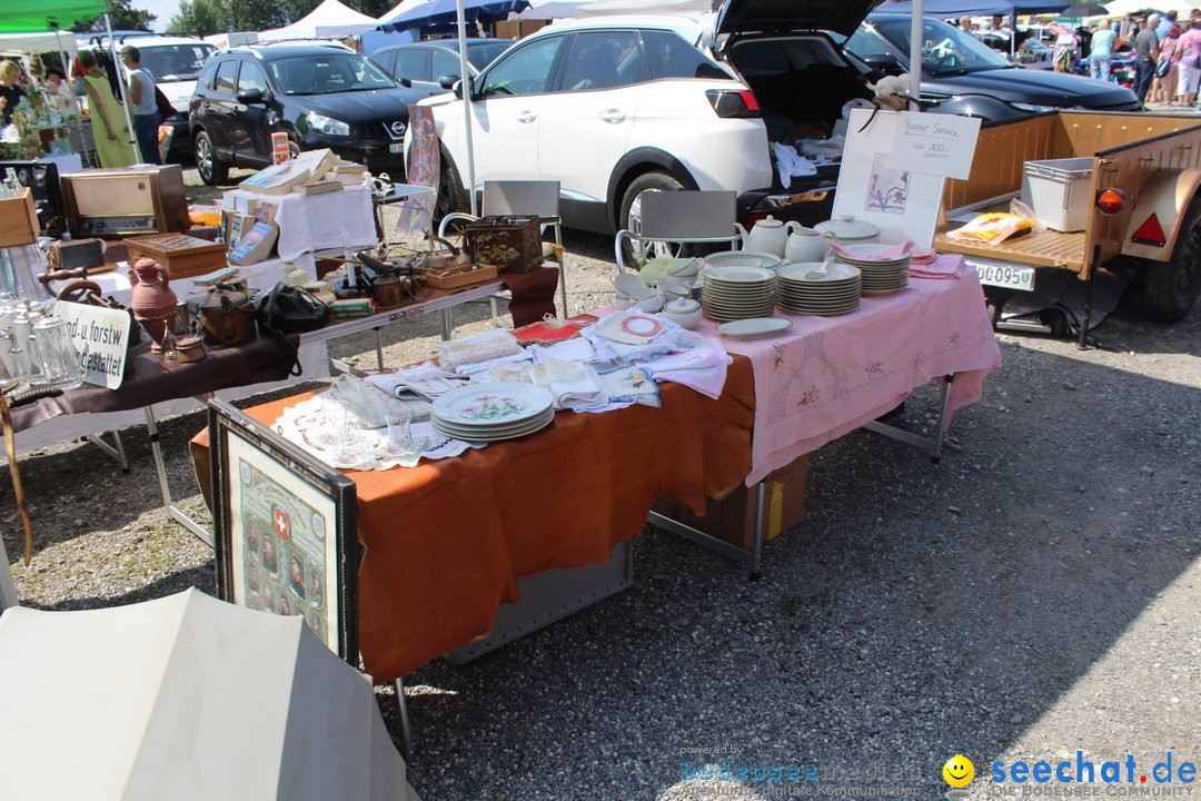 Flohmarkt in Altstaetten SG: Schweiz am Bodensee, 14.07.2019