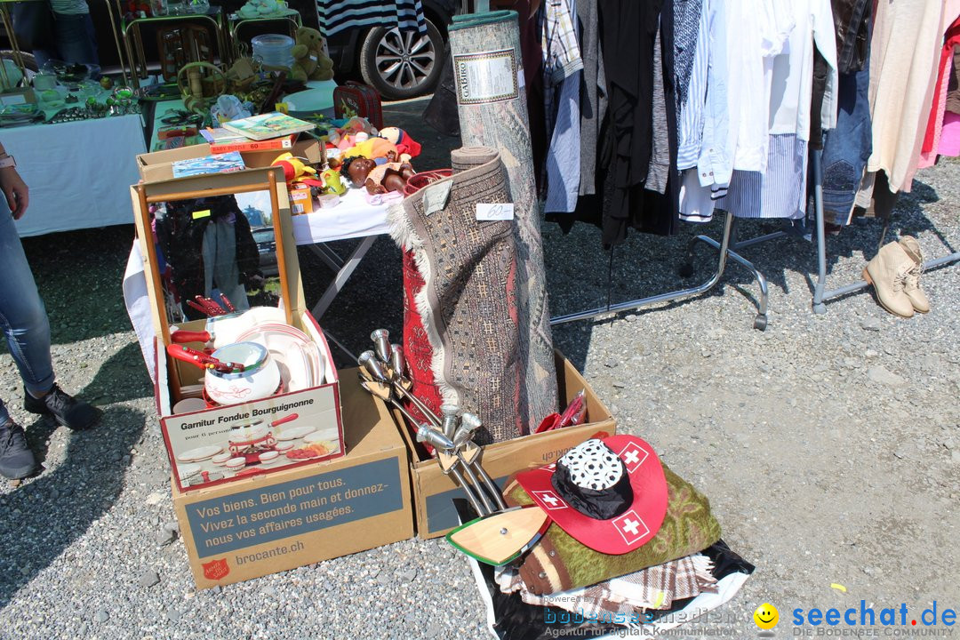 Flohmarkt in Altstaetten SG: Schweiz am Bodensee, 14.07.2019