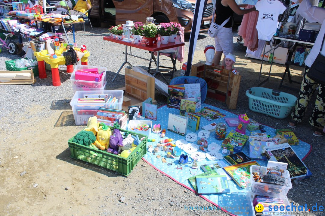 Flohmarkt in Altstaetten SG: Schweiz am Bodensee, 14.07.2019