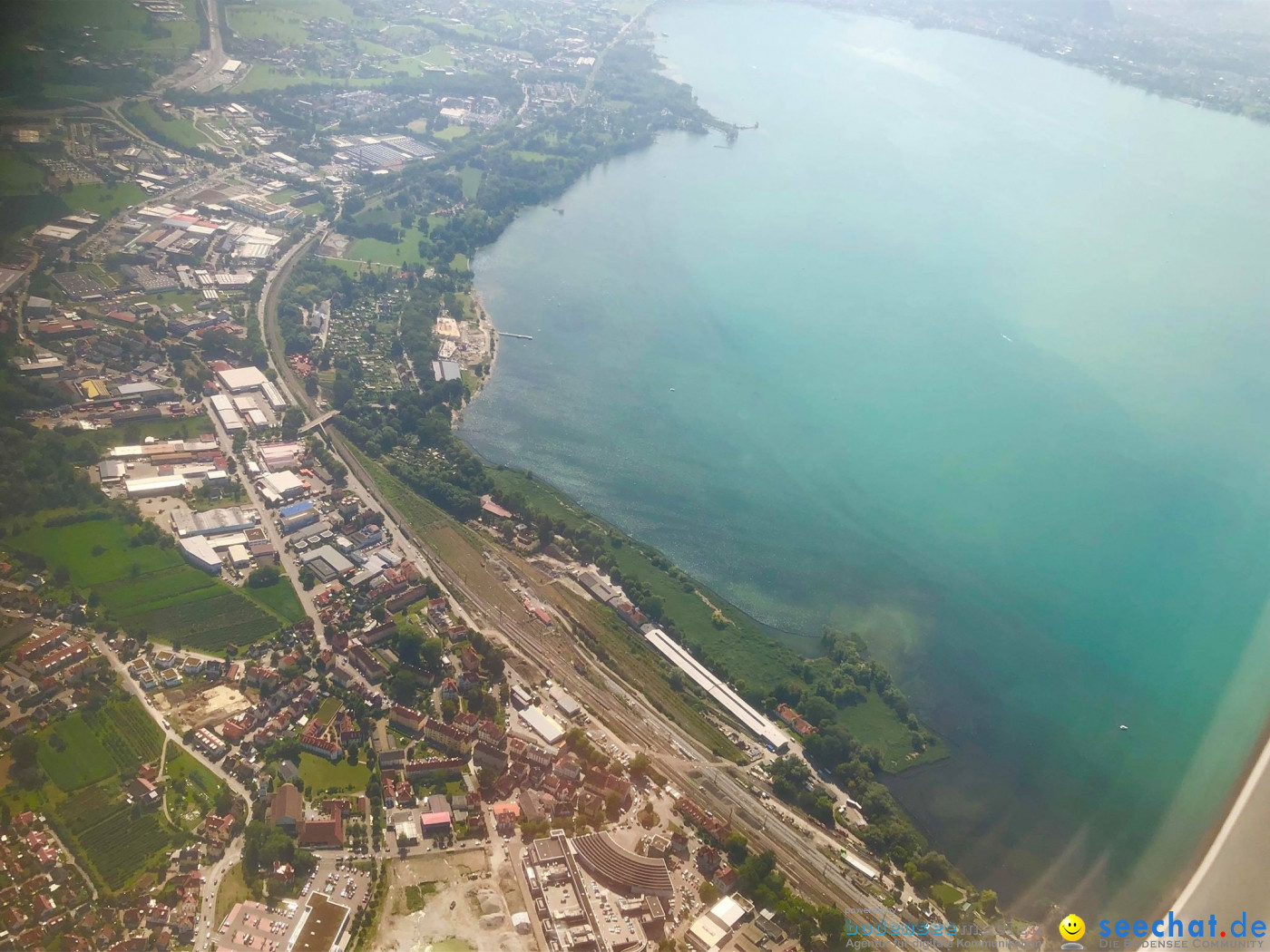 BODENSEE LUFTBILD: Bodensee aus der Luft, 06.08.2019