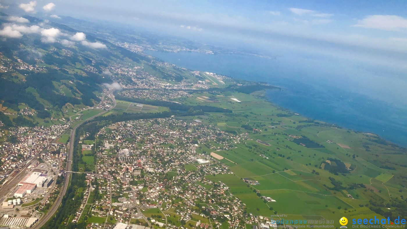 BODENSEE LUFTBILD: Bodensee aus der Luft, 06.08.2019