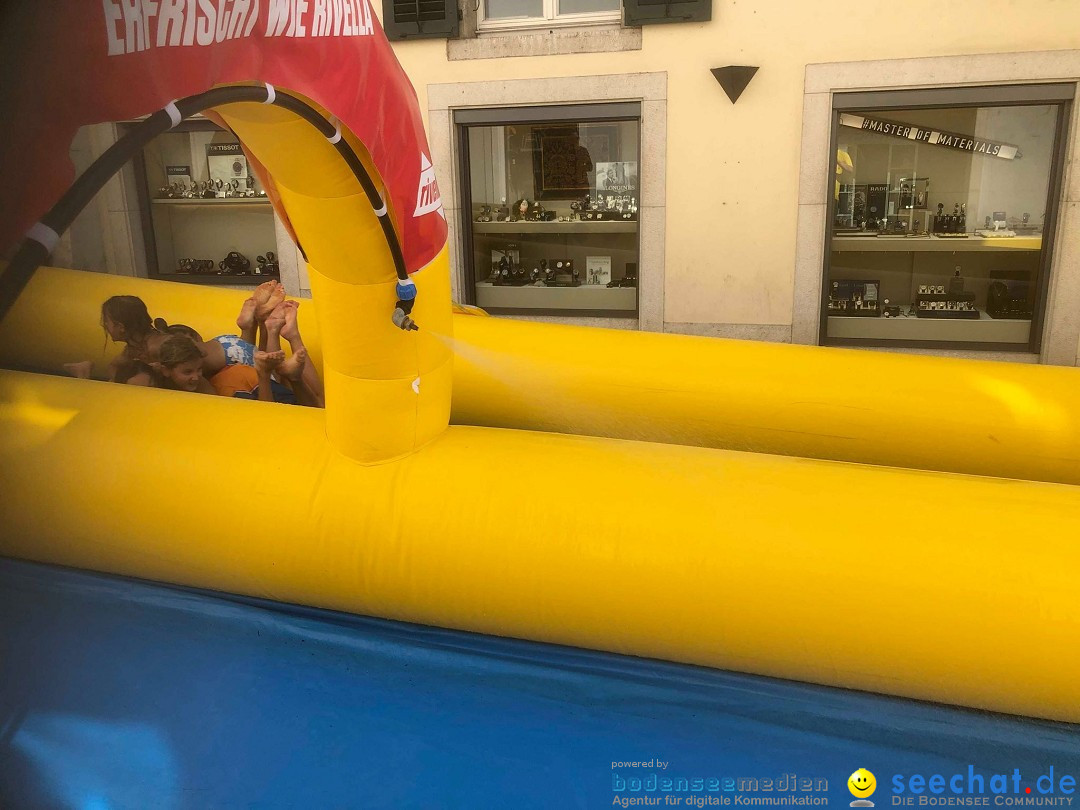 Slide my City - Wasserrutsche: Solothurn in der Schweiz, 18.08.2019