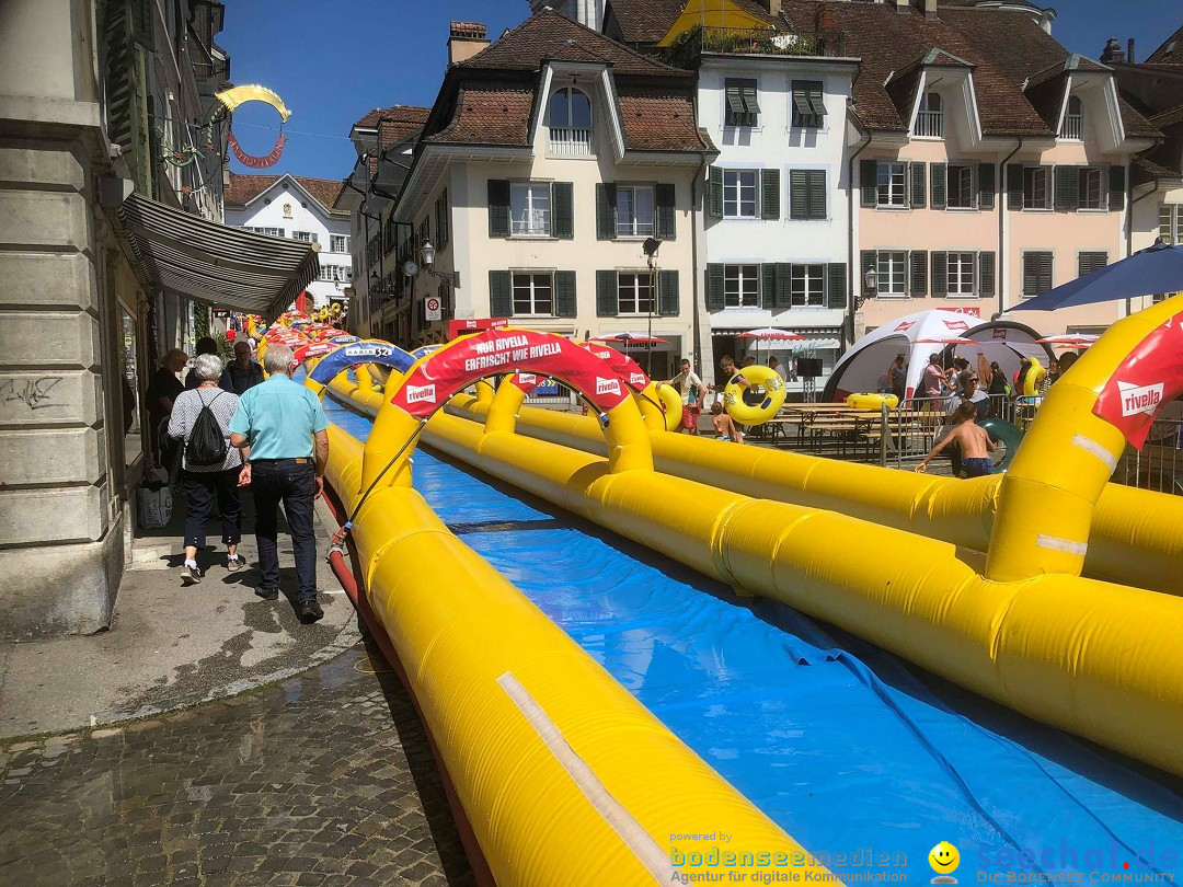 Slide my City - Wasserrutsche: Solothurn in der Schweiz, 18.08.2019