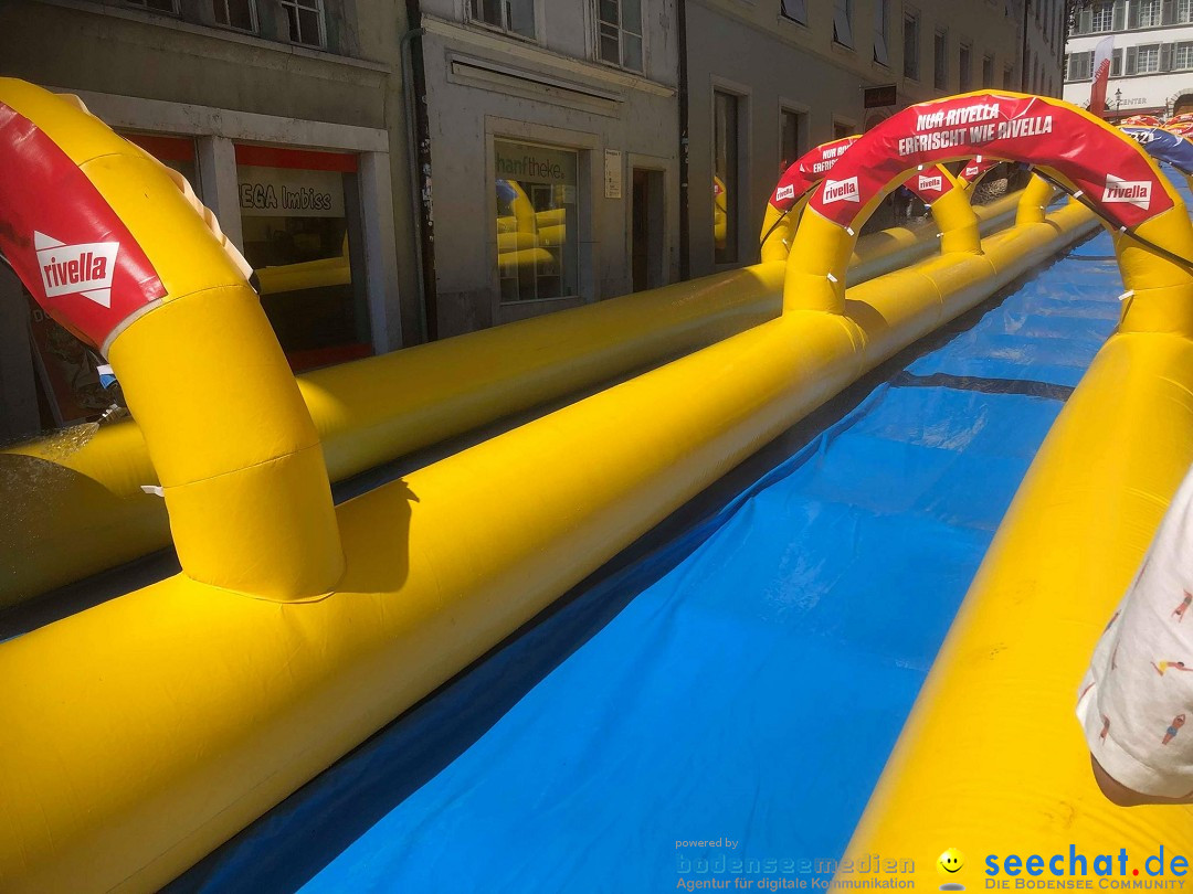 Slide my City - Wasserrutsche: Solothurn in der Schweiz, 18.08.2019