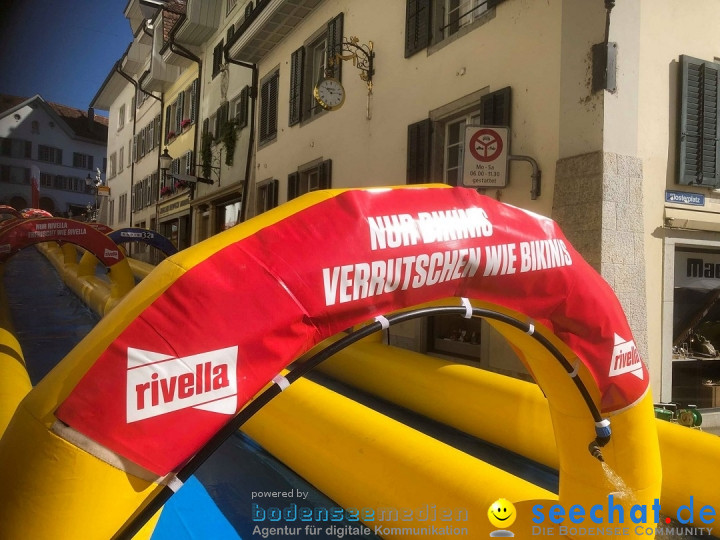 Slide my City - Wasserrutsche: Solothurn in der Schweiz, 18.08.2019