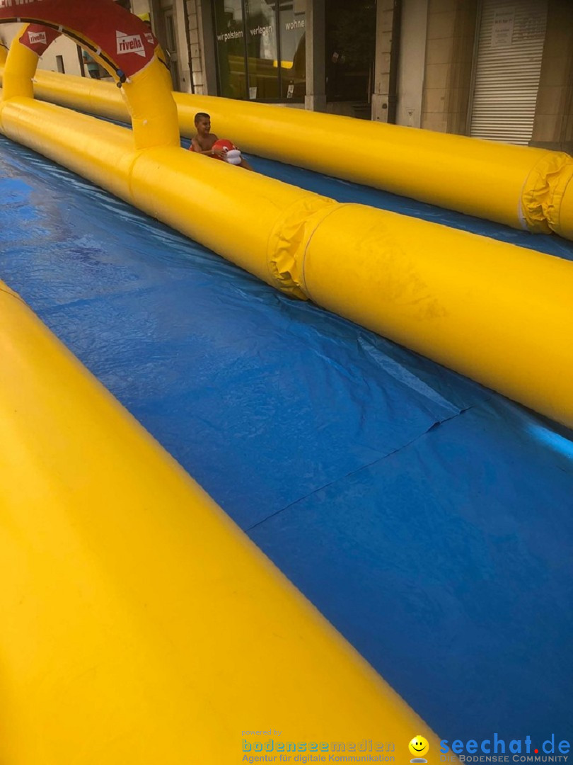 Slide my City - Wasserrutsche: Solothurn in der Schweiz, 18.08.2019