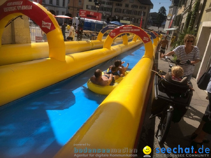 Slide my City - Wasserrutsche: Solothurn in der Schweiz, 18.08.2019