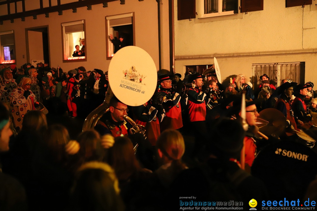 Narrentag des Viererbundes 2020: Nachtumzug in Ueberlingen, 25.01.2020