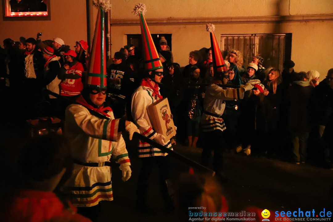 Narrentag des Viererbundes 2020: Nachtumzug in Ueberlingen, 25.01.2020