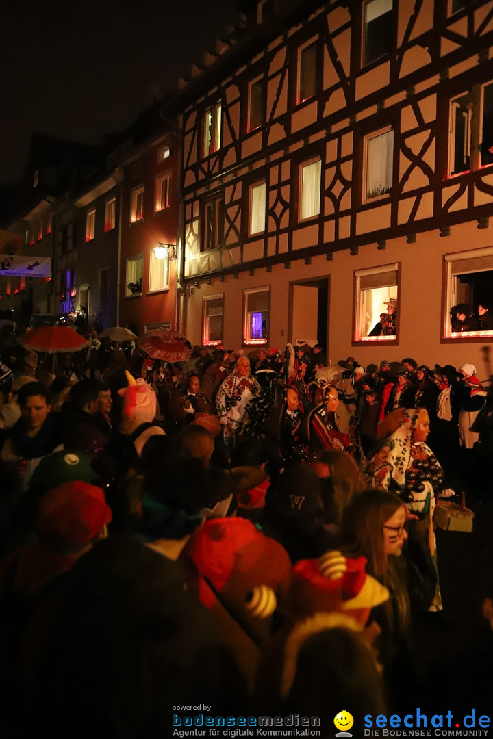 Narrentag des Viererbundes 2020: Nachtumzug in Ueberlingen, 25.01.2020