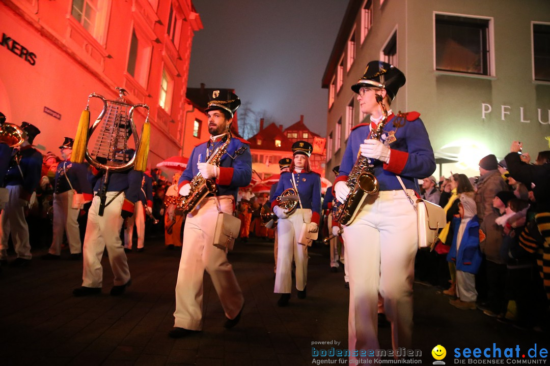 Narrentag des Viererbundes 2020: Nachtumzug in Ueberlingen, 25.01.2020