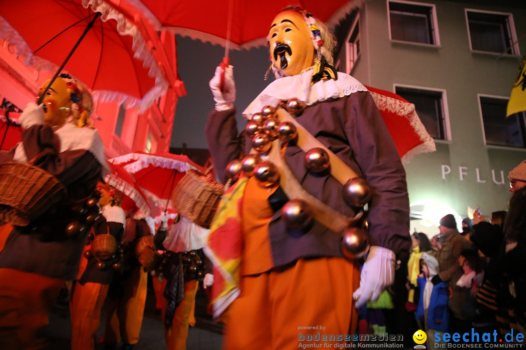 Narrentag des Viererbundes 2020: Nachtumzug in Ueberlingen, 25.01.2020