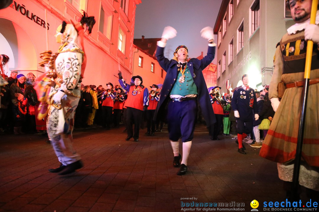 Narrentag des Viererbundes 2020: Nachtumzug in Ueberlingen, 25.01.2020