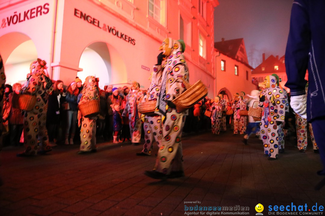 Narrentag des Viererbundes 2020: Nachtumzug in Ueberlingen, 25.01.2020