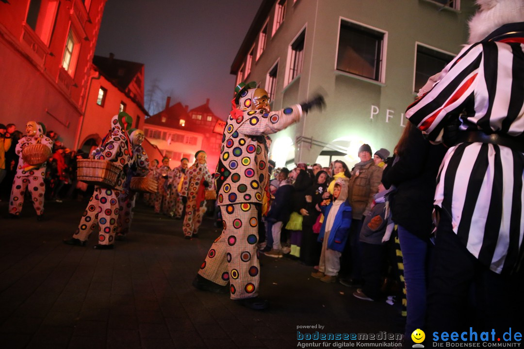 Narrentag des Viererbundes 2020: Nachtumzug in Ueberlingen, 25.01.2020