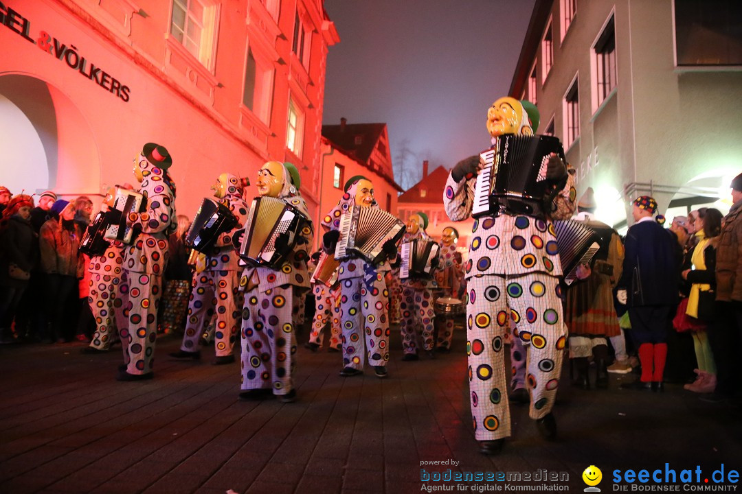 Narrentag des Viererbundes 2020: Nachtumzug in Ueberlingen, 25.01.2020