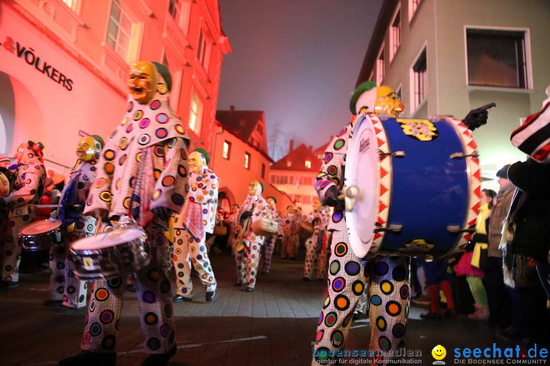 Narrentag des Viererbundes 2020: Nachtumzug in Ueberlingen, 25.01.2020