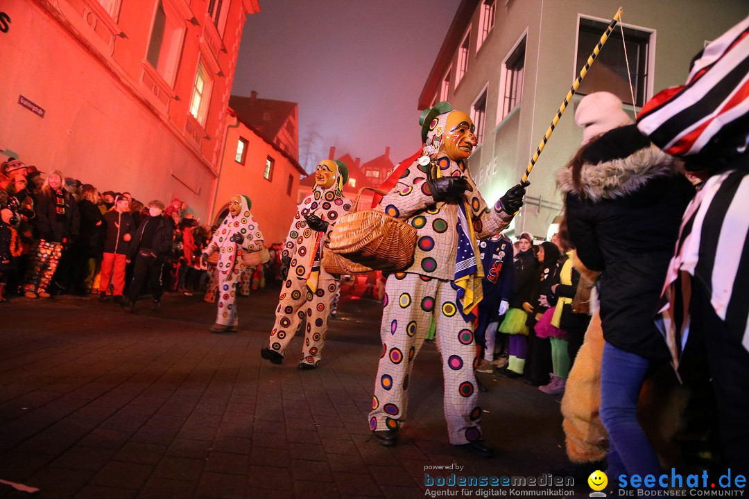 Narrentag des Viererbundes 2020: Nachtumzug in Ueberlingen, 25.01.2020