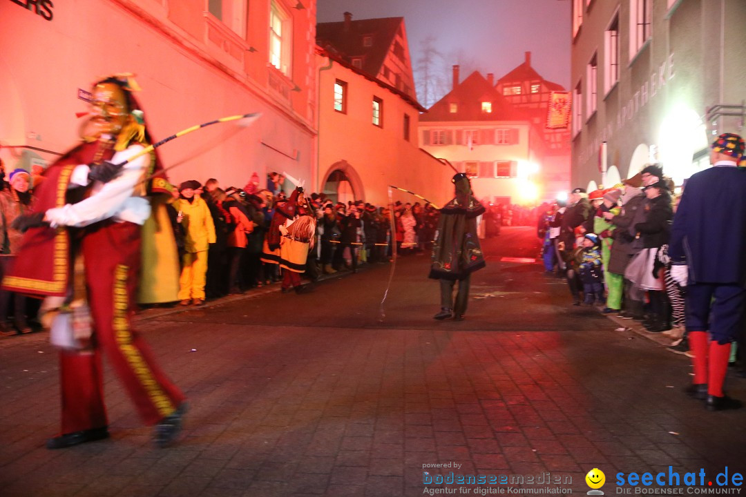 Narrentag des Viererbundes 2020: Nachtumzug in Ueberlingen, 25.01.2020