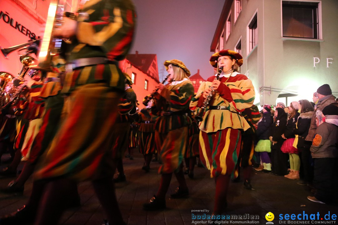 Narrentag des Viererbundes 2020: Nachtumzug in Ueberlingen, 25.01.2020