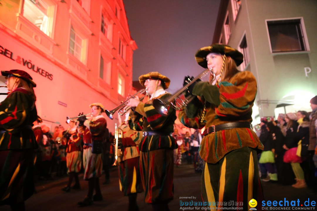Narrentag des Viererbundes 2020: Nachtumzug in Ueberlingen, 25.01.2020