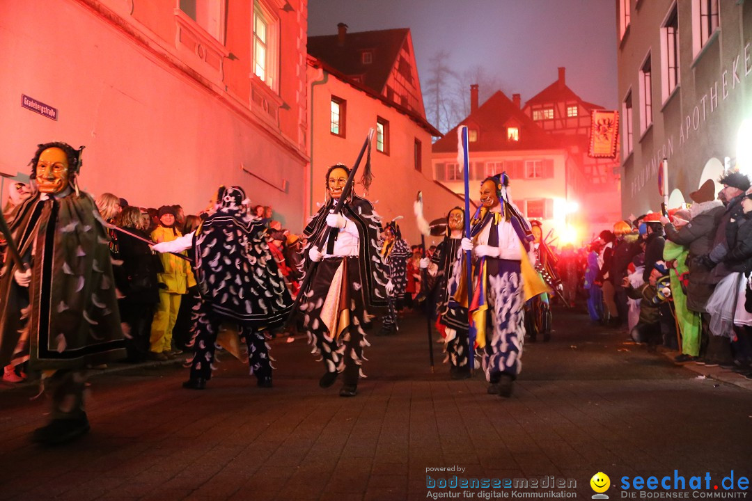 Narrentag des Viererbundes 2020: Nachtumzug in Ueberlingen, 25.01.2020