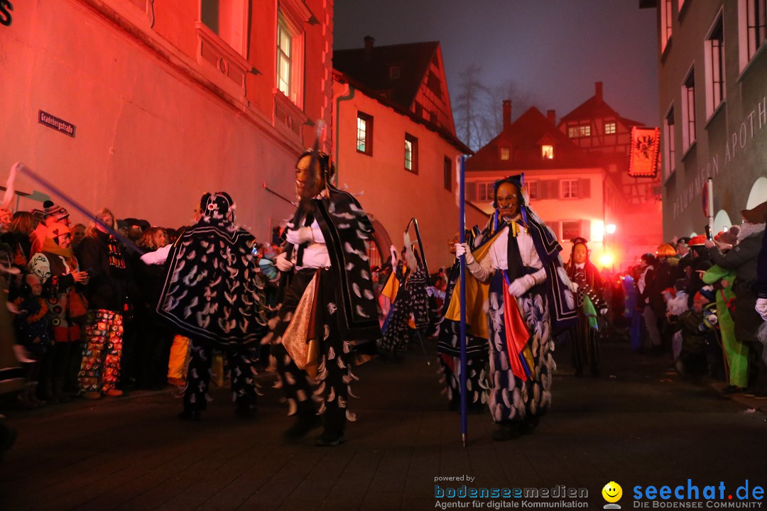 Narrentag des Viererbundes 2020: Nachtumzug in Ueberlingen, 25.01.2020