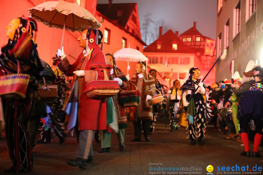 Narrentag des Viererbundes 2020: Nachtumzug in Ueberlingen, 25.01.2020