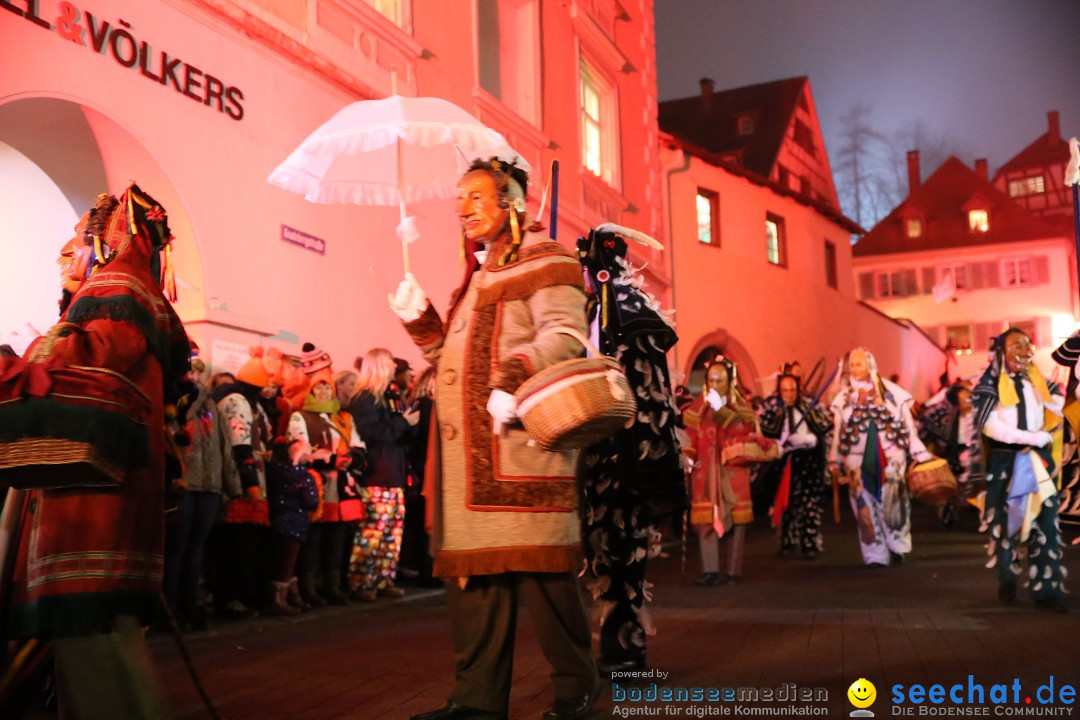 Narrentag des Viererbundes 2020: Nachtumzug in Ueberlingen, 25.01.2020