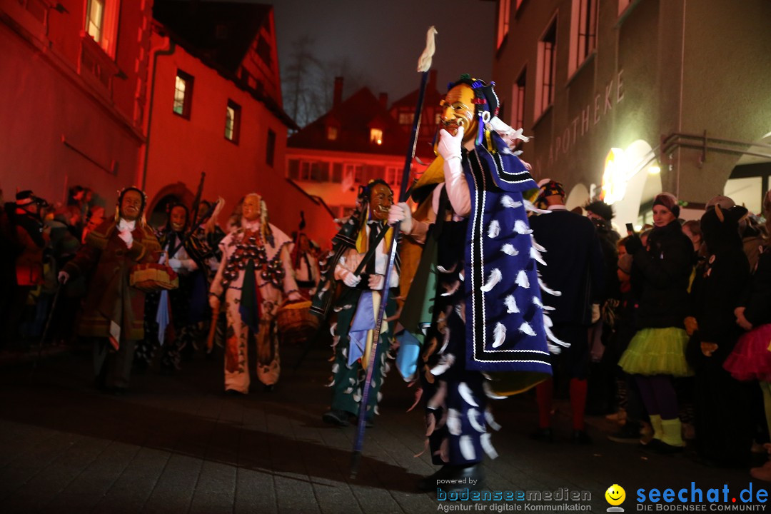 Narrentag des Viererbundes 2020: Nachtumzug in Ueberlingen, 25.01.2020