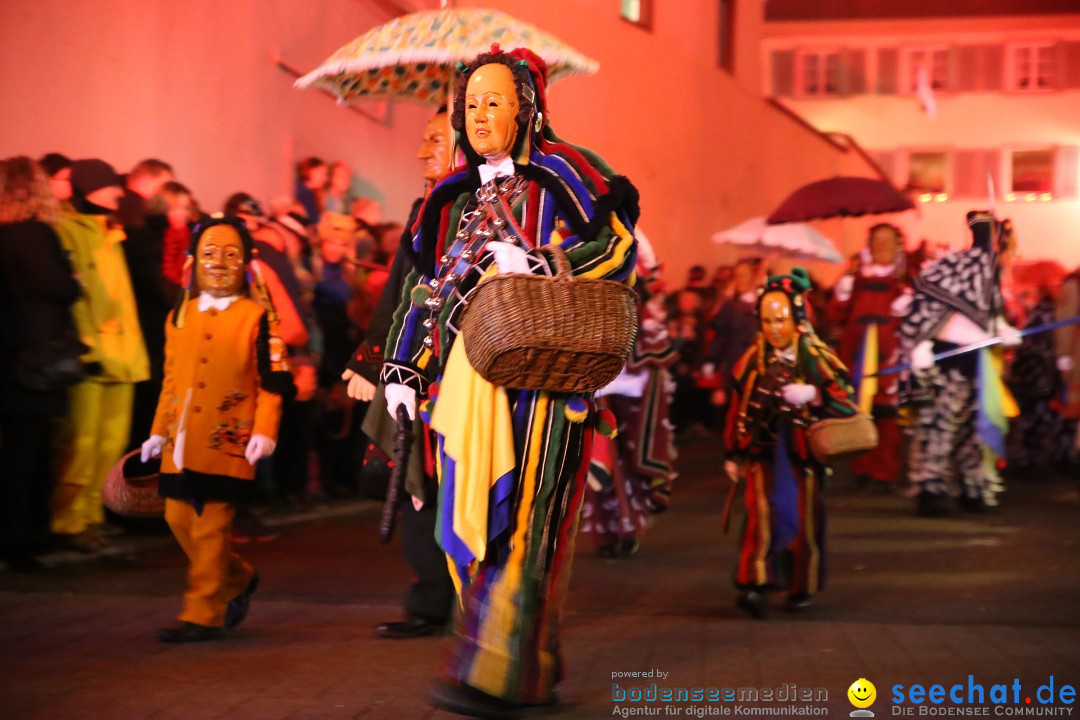 Narrentag des Viererbundes 2020: Nachtumzug in Ueberlingen, 25.01.2020