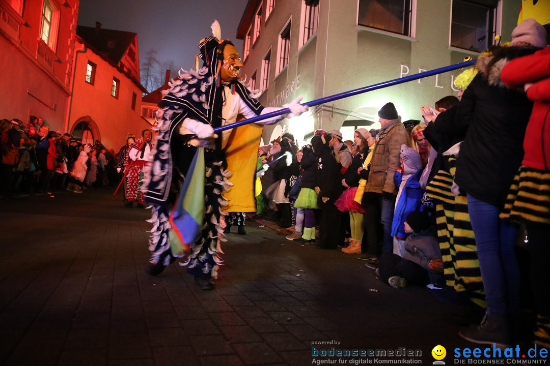 Narrentag des Viererbundes 2020: Nachtumzug in Ueberlingen, 25.01.2020