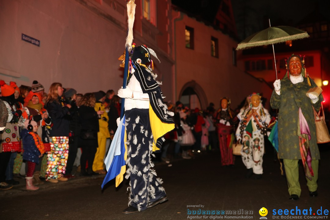 Narrentag des Viererbundes 2020: Nachtumzug in Ueberlingen, 25.01.2020