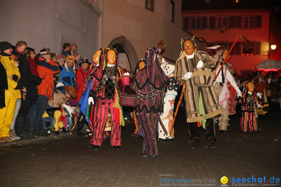 Narrentag des Viererbundes 2020: Nachtumzug in Ueberlingen, 25.01.2020