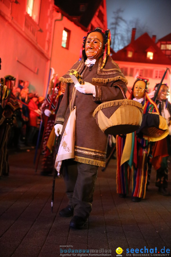 Narrentag des Viererbundes 2020: Nachtumzug in Ueberlingen, 25.01.2020