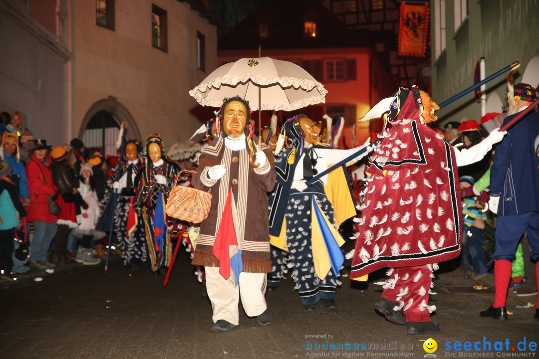Narrentag des Viererbundes 2020: Nachtumzug in Ueberlingen, 25.01.2020