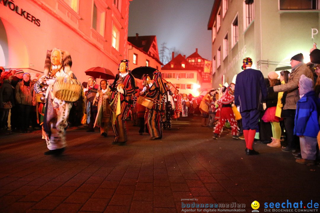 Narrentag des Viererbundes 2020: Nachtumzug in Ueberlingen, 25.01.2020