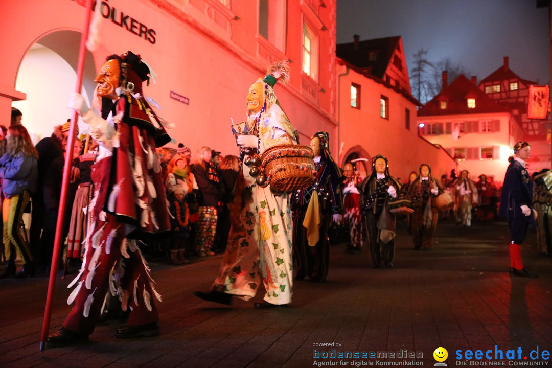 Narrentag des Viererbundes 2020: Nachtumzug in Ueberlingen, 25.01.2020