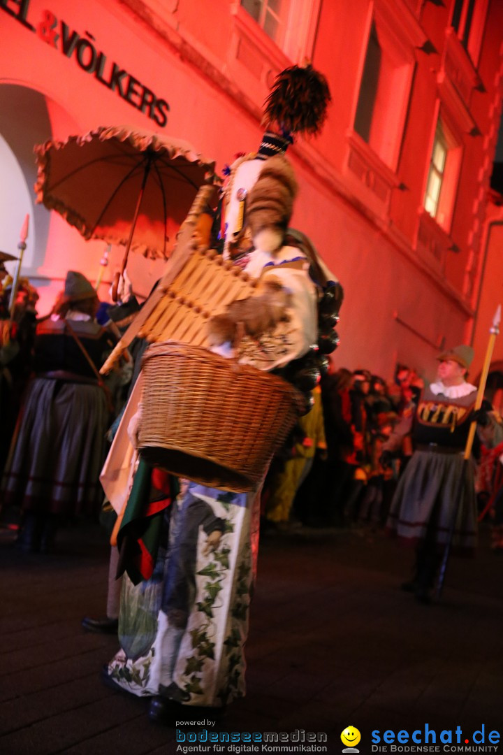 Narrentag des Viererbundes 2020: Nachtumzug in Ueberlingen, 25.01.2020