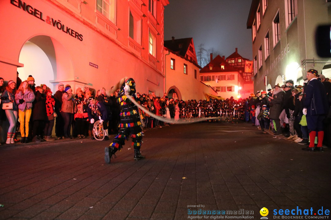 Narrentag des Viererbundes 2020: Nachtumzug in Ueberlingen, 25.01.2020