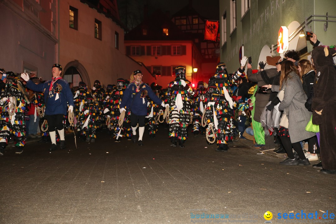 Narrentag des Viererbundes 2020: Nachtumzug in Ueberlingen, 25.01.2020