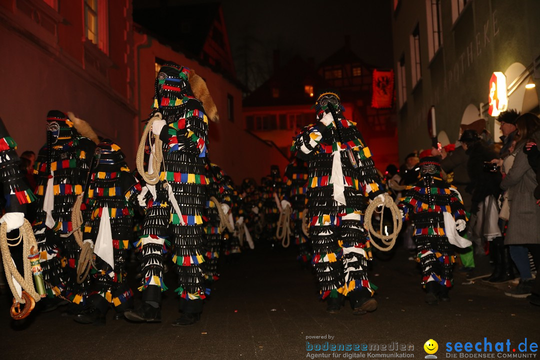 Narrentag des Viererbundes 2020: Nachtumzug in Ueberlingen, 25.01.2020
