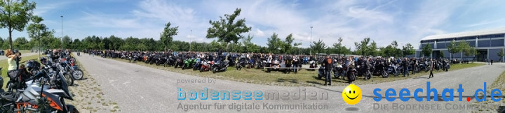 Motorraddemo gegen Sonntagsfahrverbot: Friedrichshafen am Bodensee, 04.07.2