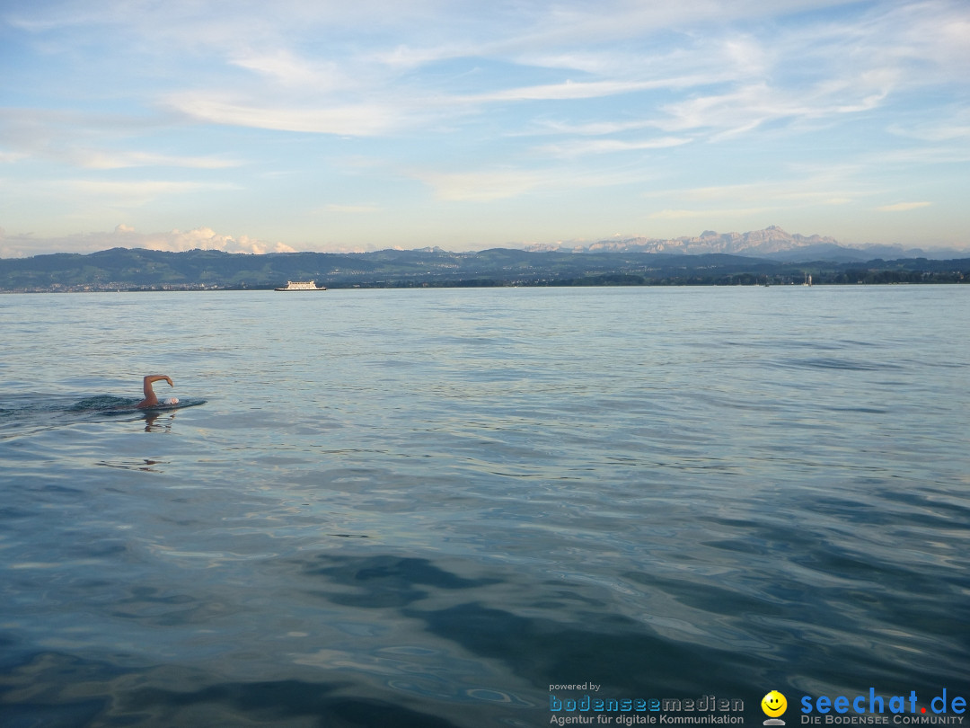 BODENSEEBOOT.DE 2fache SeeQuerung- Cyril Spuler: Romanshorn 19.07.2020