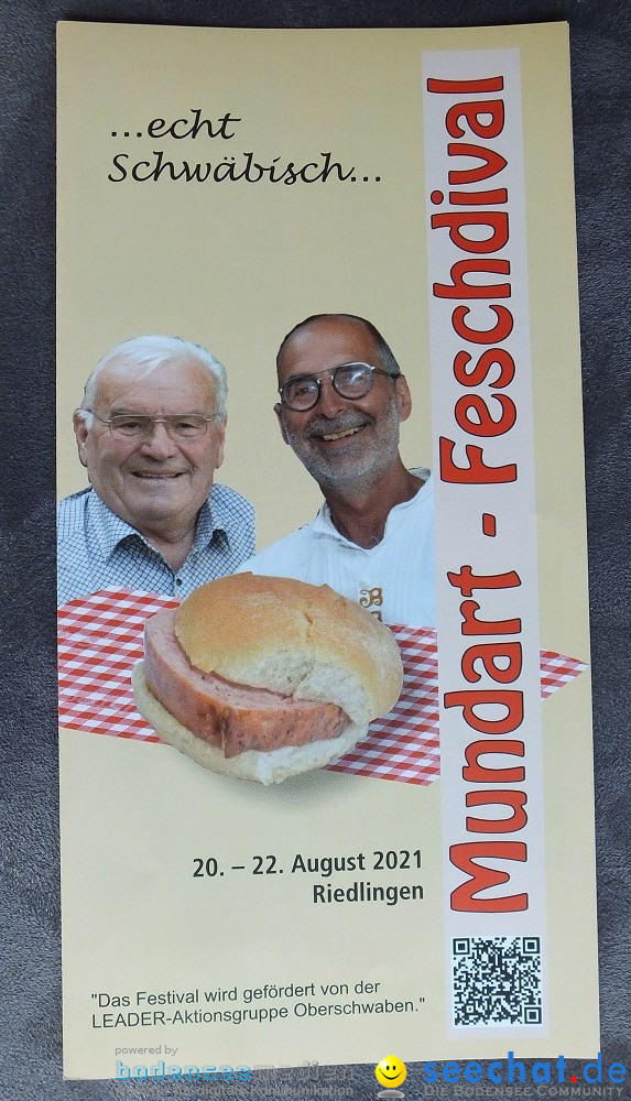 Mundart-Feschdival: Riedlingen, 22.08.2021