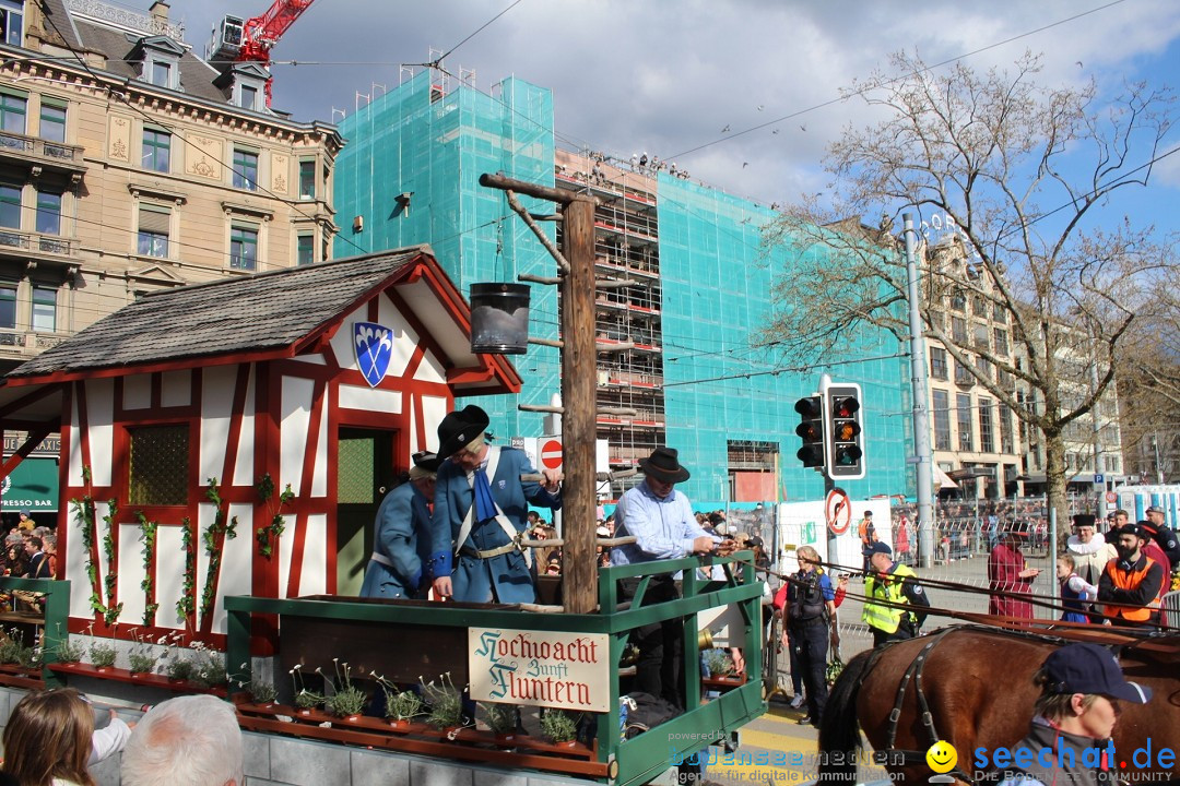 Sechselaeuten Umzug der Zuenfte: Zuerich, 17.04.2023