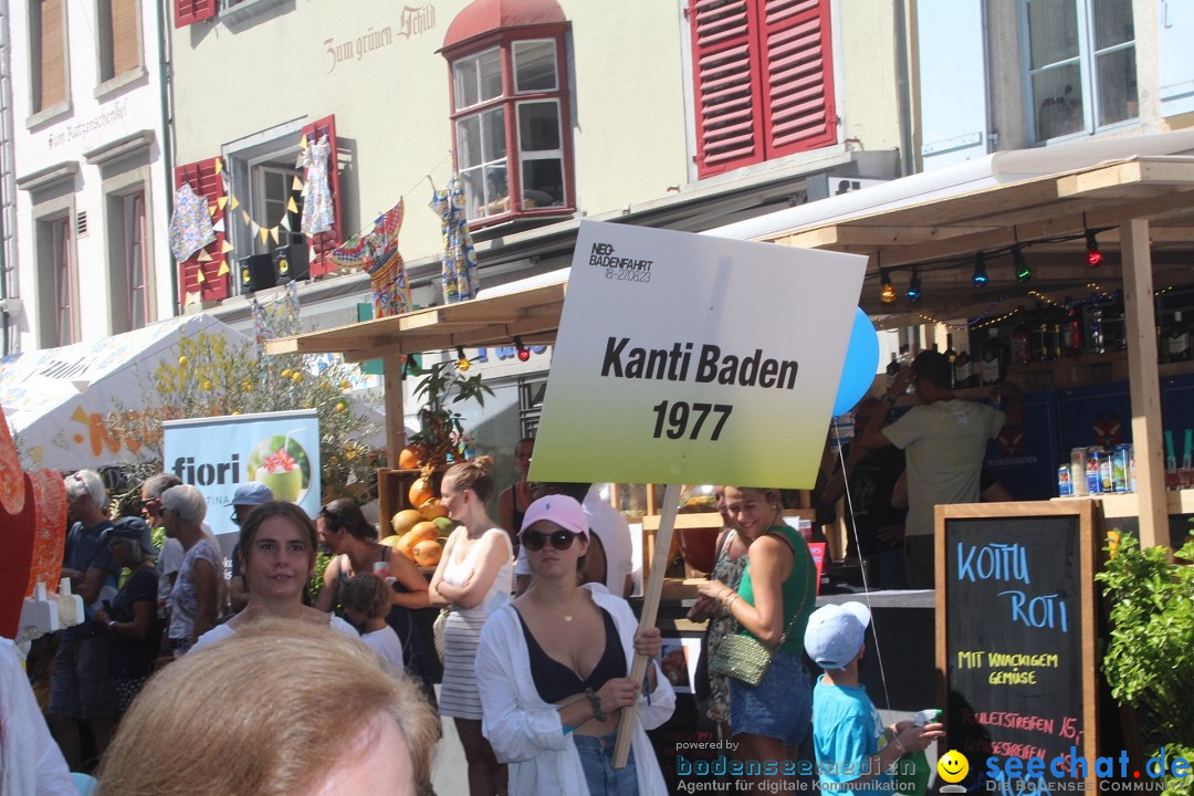 Badenfahrt 2023 in der Schweiz, Baden: 20.08.2023