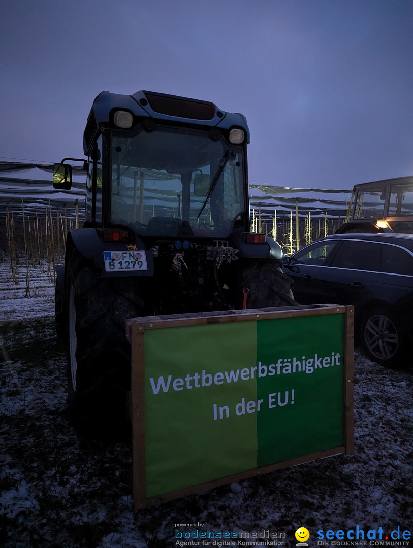 Bauern-Protest: Markdorf am Bodensee, 12.01.2024
