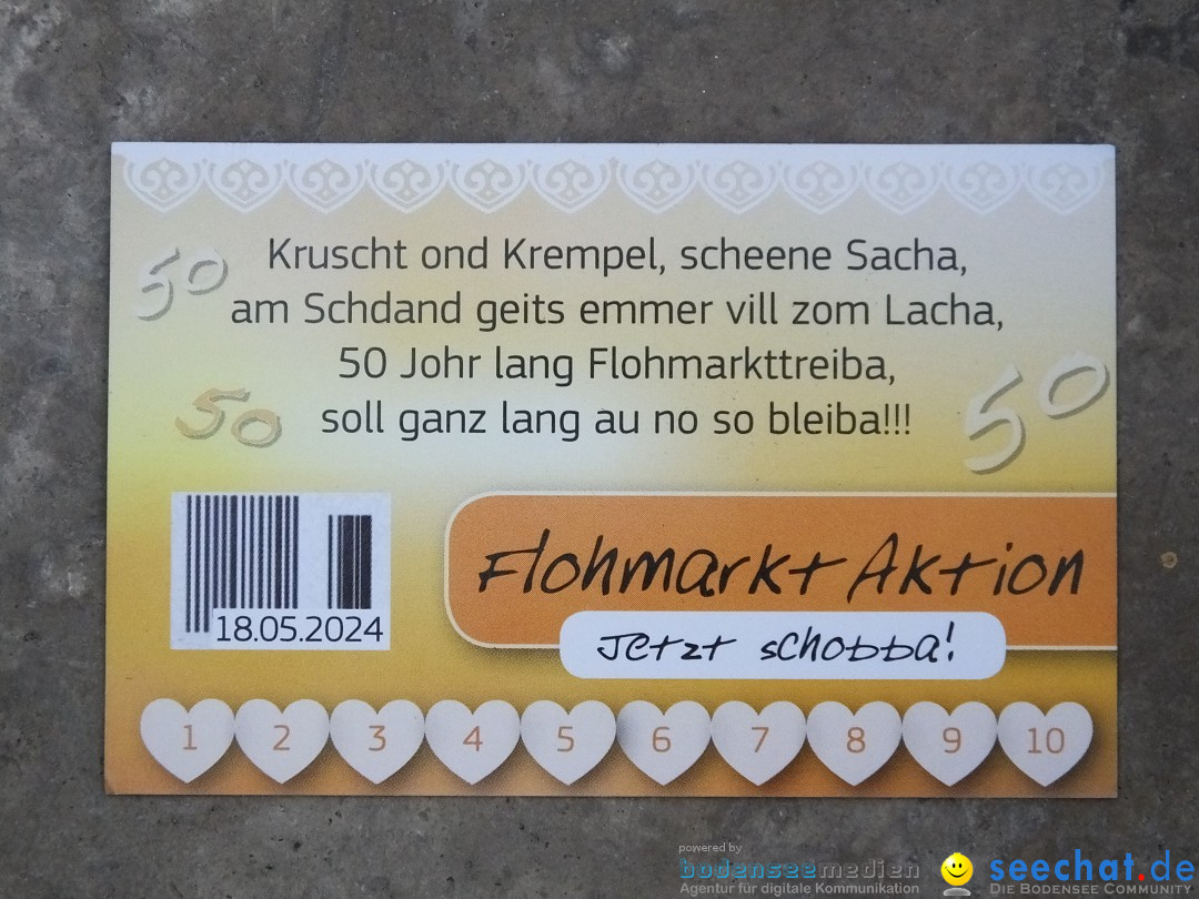 50 Jahre Flohmarkt: Riedlingen, 18.05.2024
